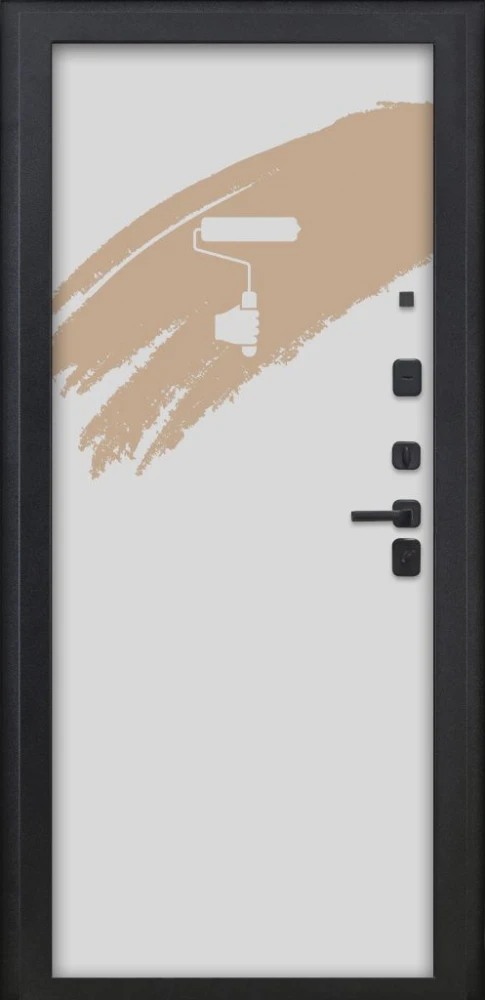 Входная дверь ДвериПРО Аура Под покраску DPRO222426 внутренняя сторона